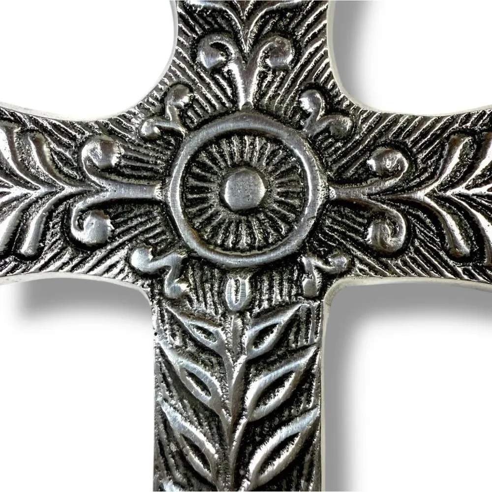 🔥 50% OFF | Vintage Ornate Metal Cross Wall Decor • 7.5” • Solid Cast